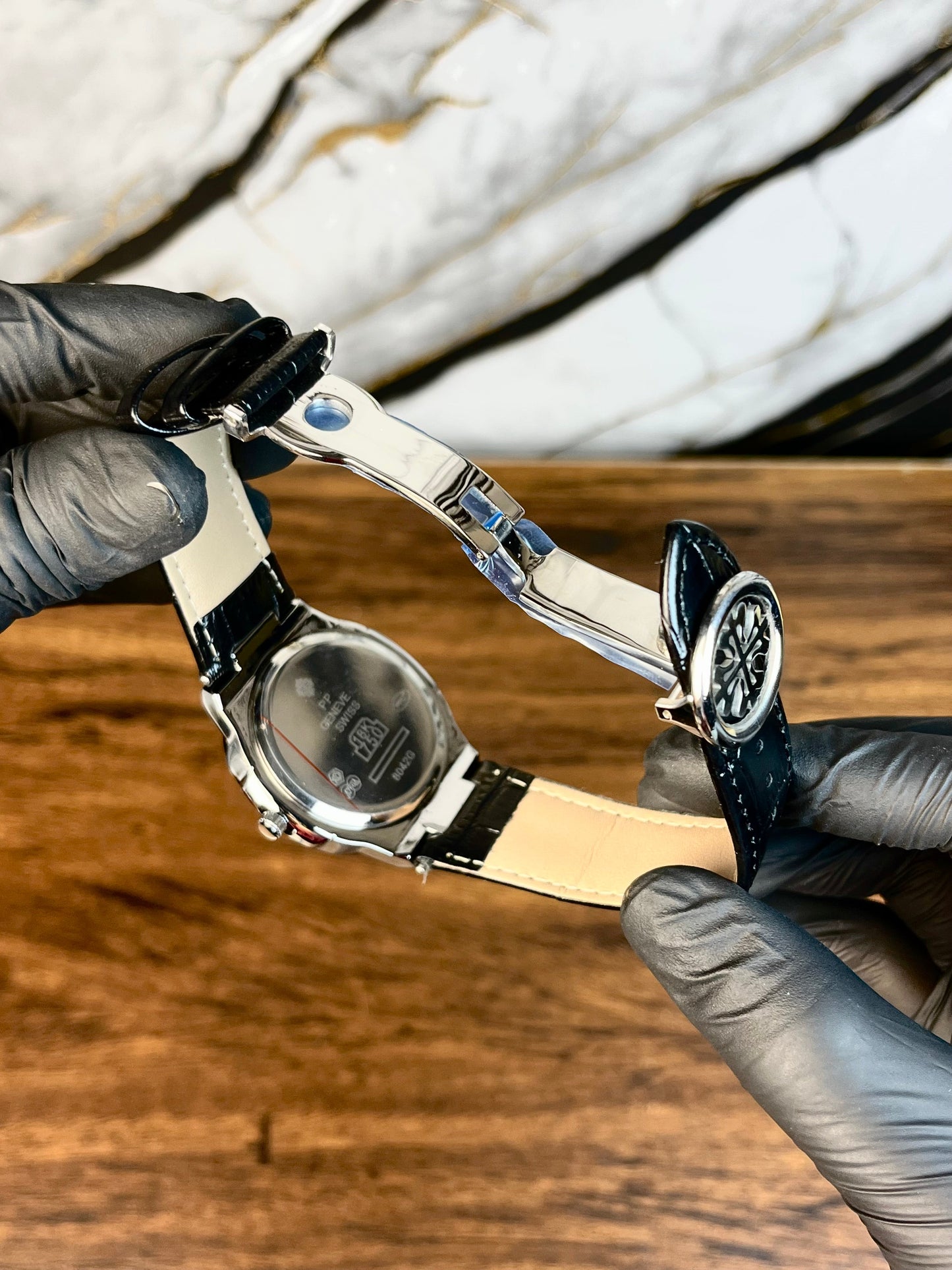 Premium Leather Strap Luxury Watch