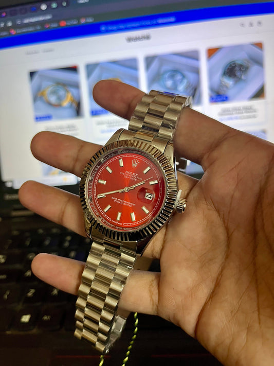 Rolex Silver Red GRR-CL
