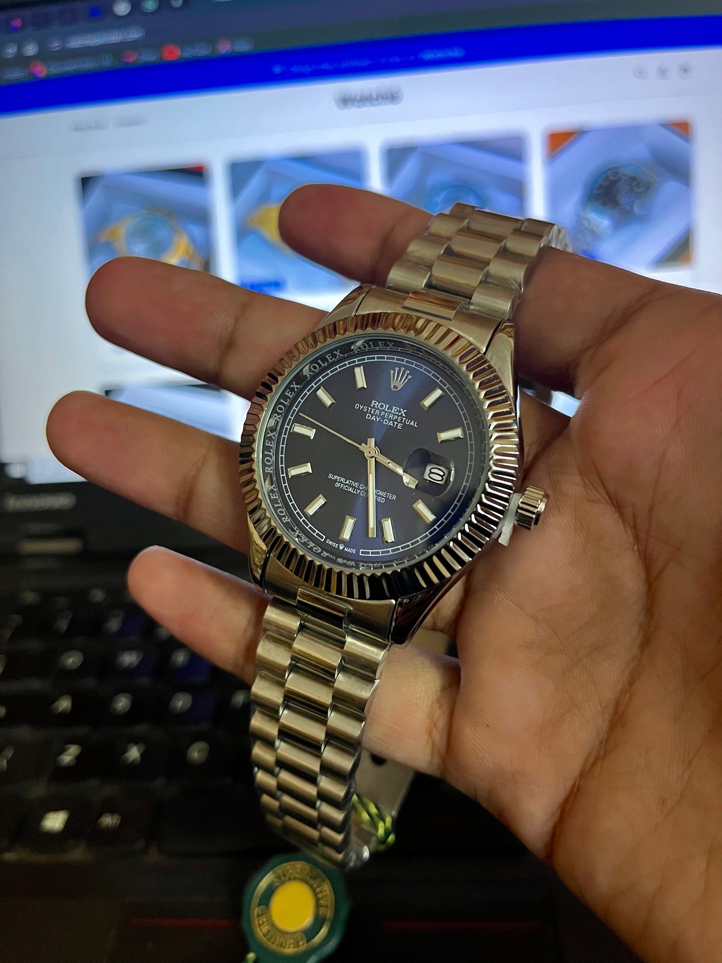 Rolex Silver Blue GRR-CL