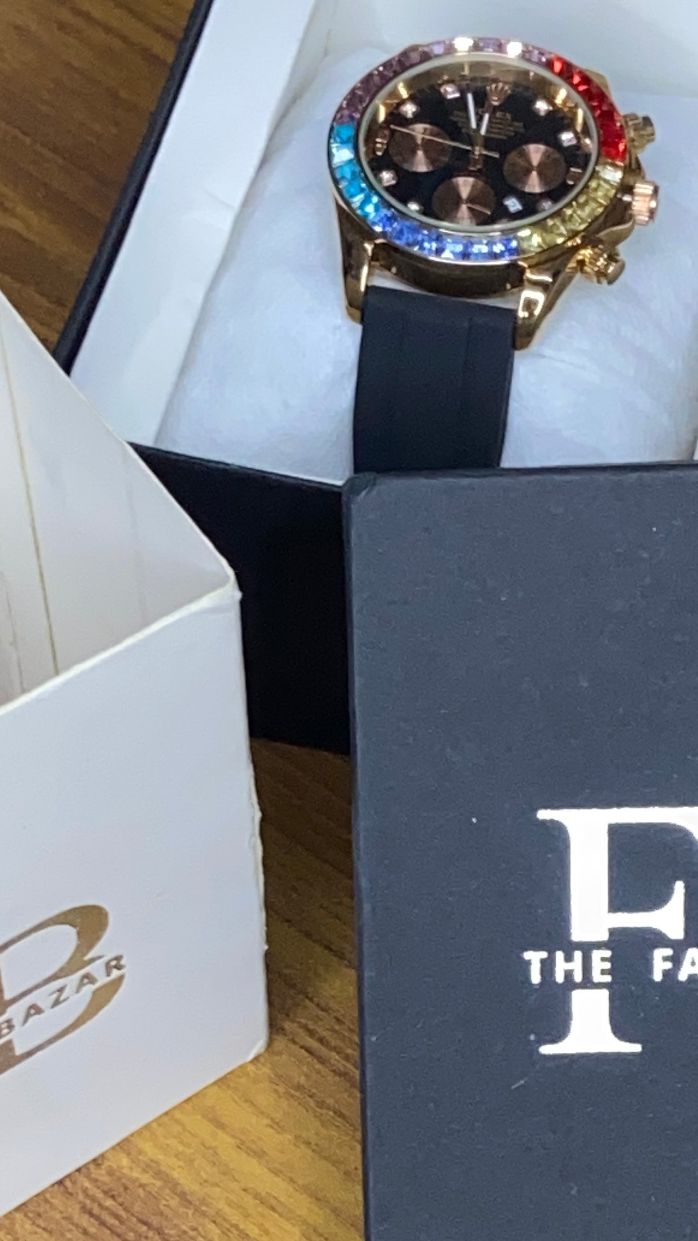 Rainbow Model | Rose Gold Black