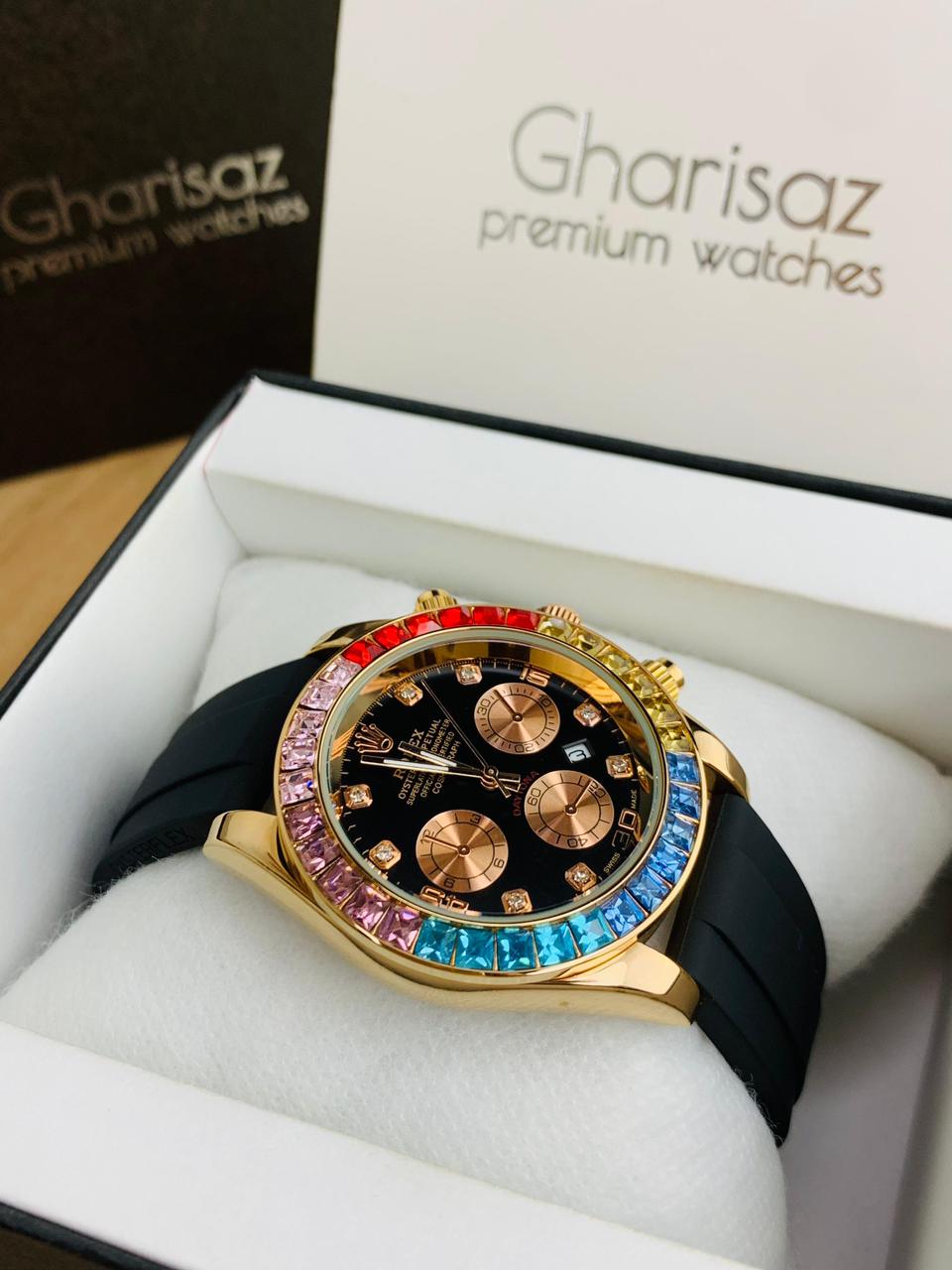 Daytona Rainbow Model | Rose Gold Black